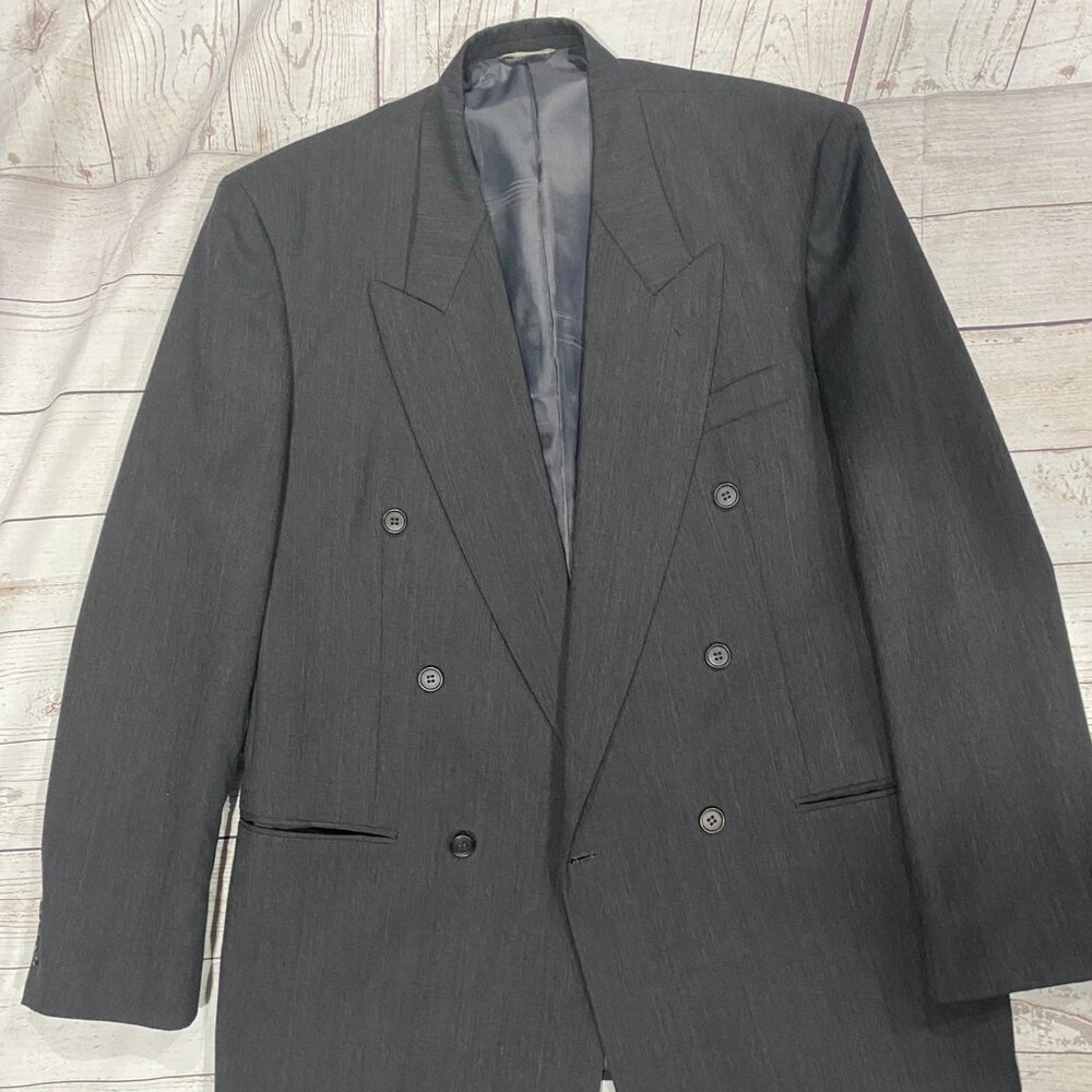 European Concepts men Double-breasted blazer in grey